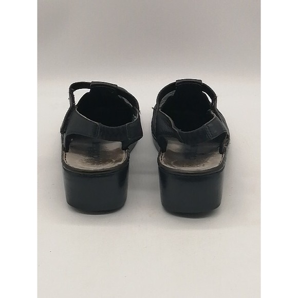 Cobbie Cuddlers Pumps Womens Black 8.5 Wide Slingback Leather Shoe Hook Loop - Picture 2 of 11